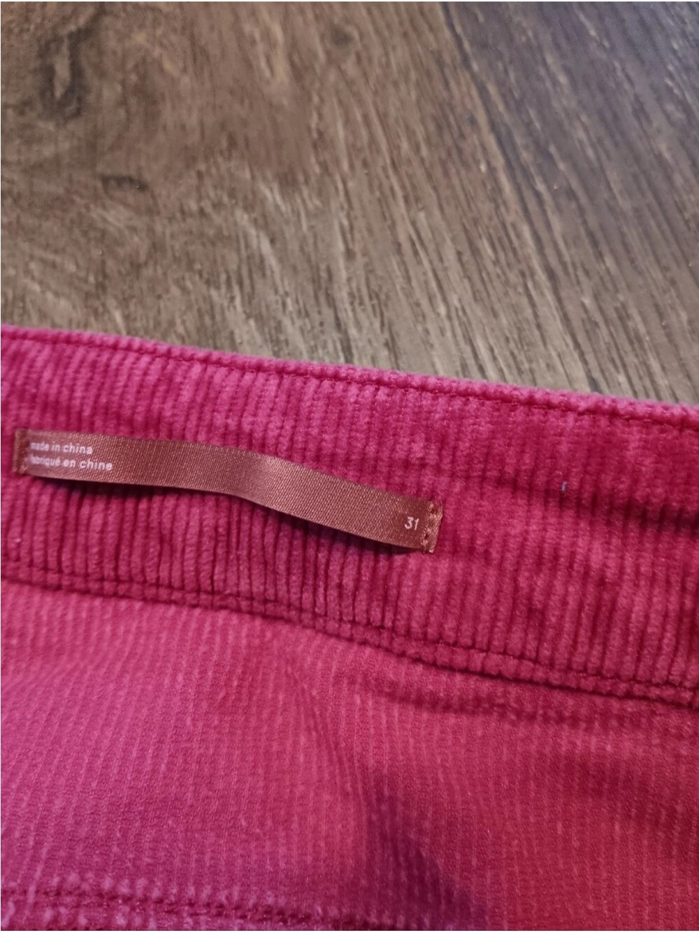 Pilcro Pink Corduroy Jeans - Picture 3 of 5
